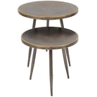 Golden Edge Side Tables - 54cm x 50cm | Living Room | Coffee Tables & Side Tables | The Elms