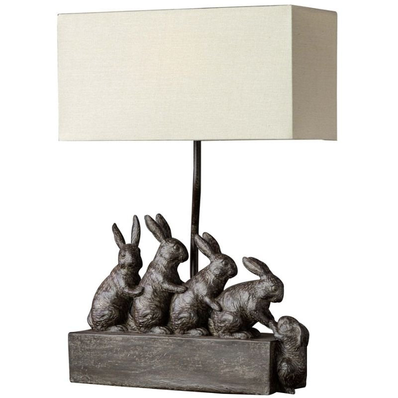 Rabbit Family Table Lamp - 43cm | Lamps | Table & Desk Lamps | The Elms
