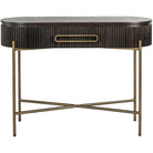 Luxor Brown 1 Drawer Console Table - 110cm x 42.5cm x 81cm | Dining Room | Sideboards & Consoles | The Elms