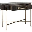 Luxor Brown 1 Drawer Console Table - 110cm x 42.5cm x 81cm | Dining Room | Sideboards & Consoles | The Elms