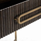 Luxor Brown 1 Drawer Console Table - 110cm x 42.5cm x 81cm | Dining Room | Sideboards & Consoles | The Elms