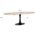 Hampton Oval Dining Table - 230cm | Dining Room | Dining Tables |The Elms