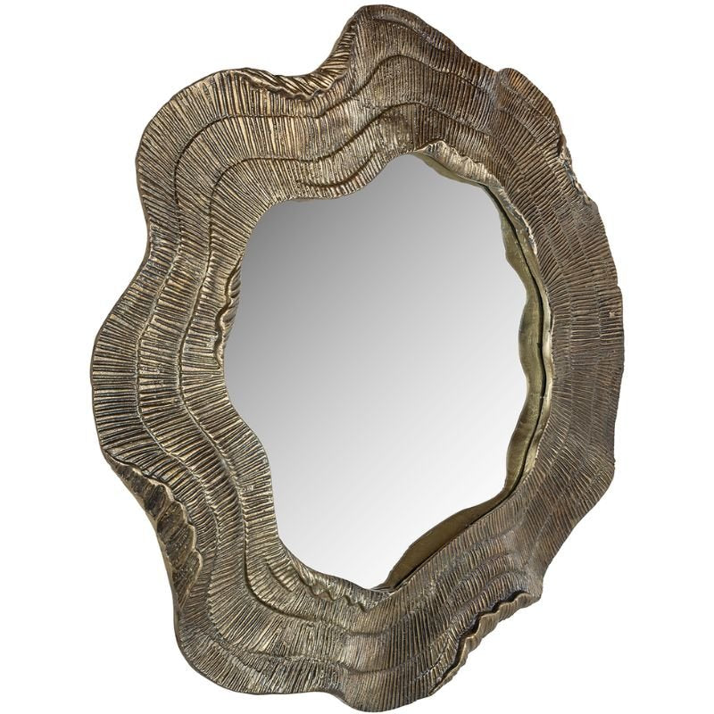Elia Gold Wall Mirror - 90cm x 90cm | Wall Decor | Mirrors | The Elms