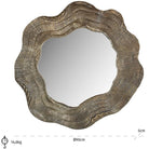 Elia Gold Wall Mirror - 90cm x 90cm | Wall Decor | Mirrors | The Elms