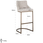 Bolton Renegade Natural Barstool - 76.5cm | Dining Room | Bars & Barstools | The Elms