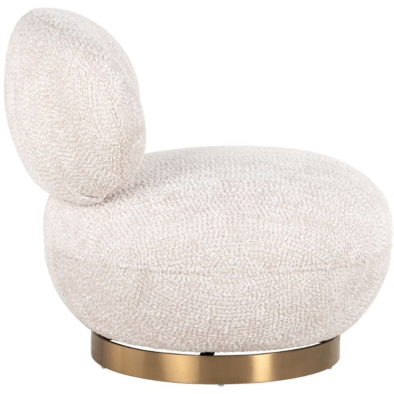 Jace Lovely Cream Swivel Armchair | Living Room | Accent Chairs | The Elms