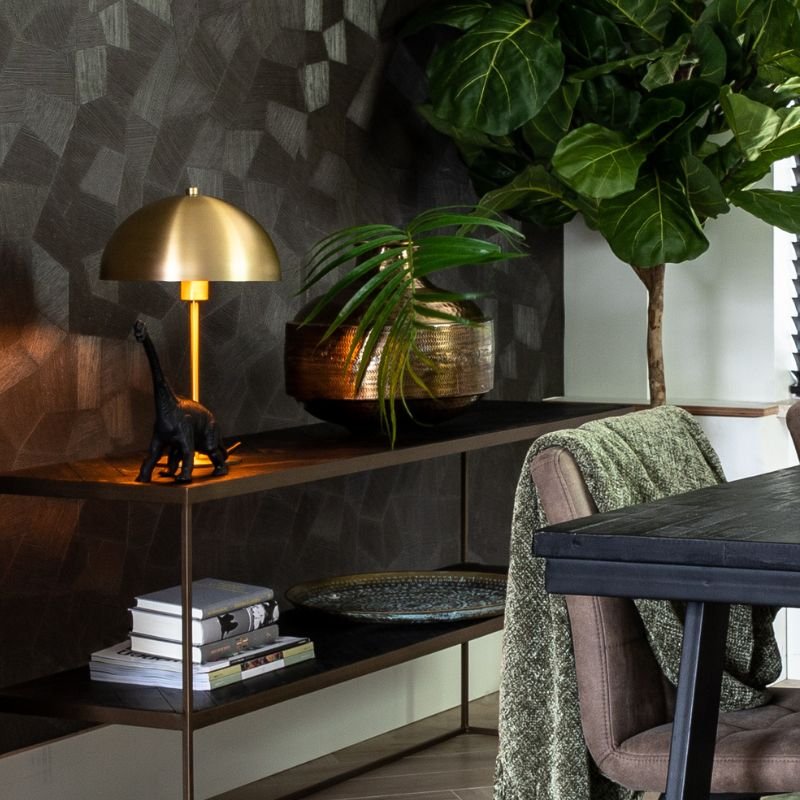 Merel Antique Bronze Smoked Table Lamp - 45cm | Lamps | Table & Desk Lamps | The Elms
