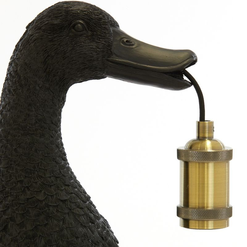 Duck Black Table Lamp - 48.5cm | Lamps | Table & Desk Lamps | The Elms