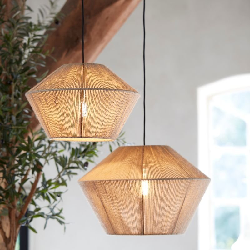 Fugia Natural Jute Pendant Lamp - 26.5cm | Ceiling Lights | Pendant Lamps | The Elms