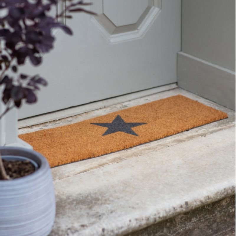 Top Step Star Natural Doormat - 75cm x 25cm | Outdoor Living | Garden Accessories | The Elms