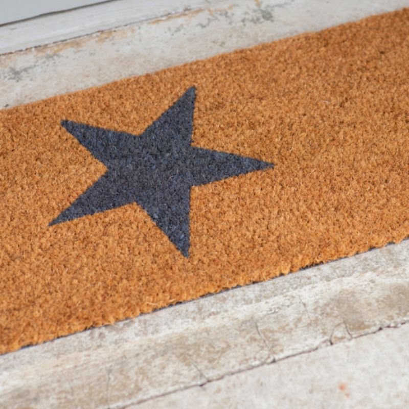 Top Step Star Natural Doormat - 75cm x 25cm | Outdoor Living | Garden Accessories | The Elms