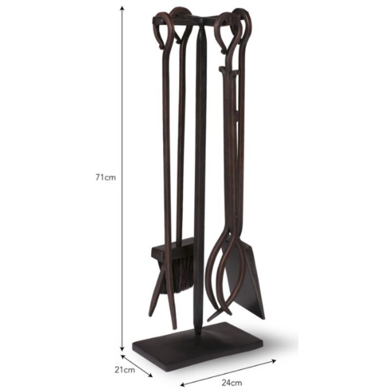 Classic Black Fireside Tools Set - 71cm | Decorative Accessories | Decorative Objects | The Elms