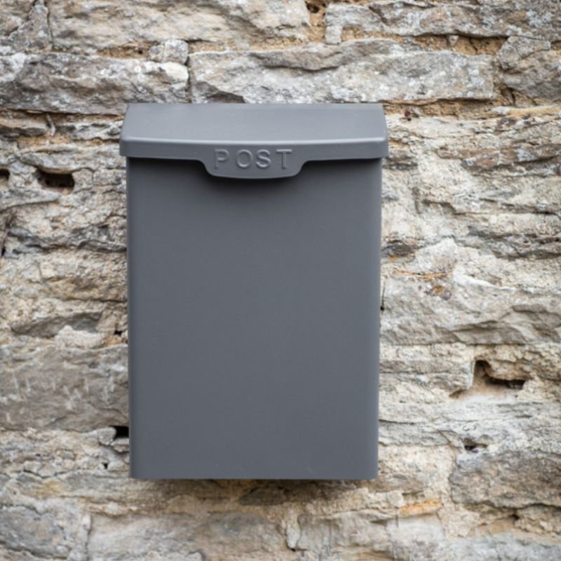 Shipton Charcoal Post Box - 29cm x 40cm | Outdoor Living | Garden Accessories | The Elms