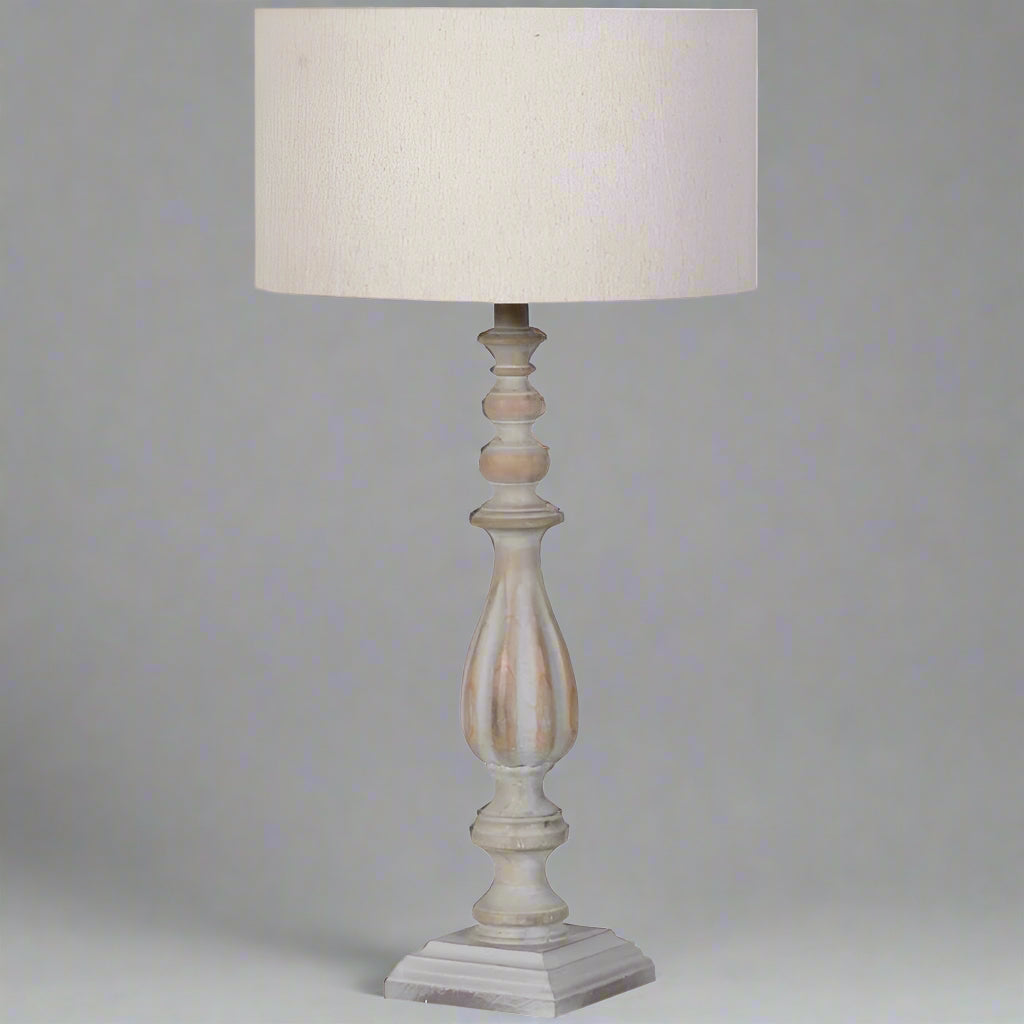 Turned Spindle Table Lamp with Shade - 89cm | Lamps | Table & Desk Lamps | The Elms