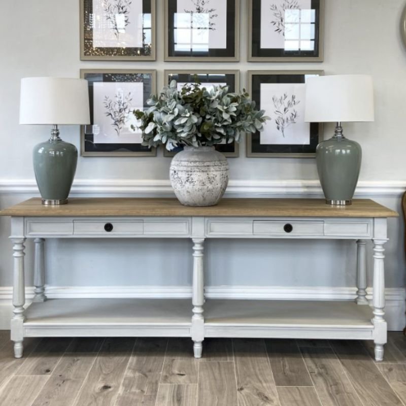 Halland Console Table - 220cm x 55cm x 85cm | Dining Room | Sideboards & Consoles | The Elms