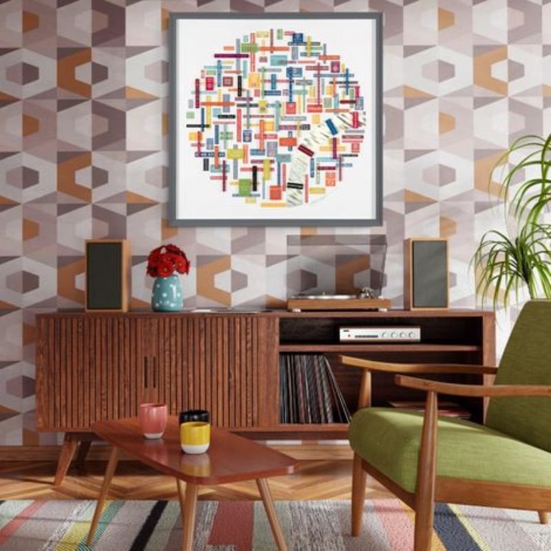 London Calling Wall Art - 79cm x 79cm | Wall Decor | Wall Art | The Elms