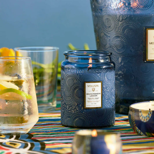 Mediterranean Lemon Candle Jar Large