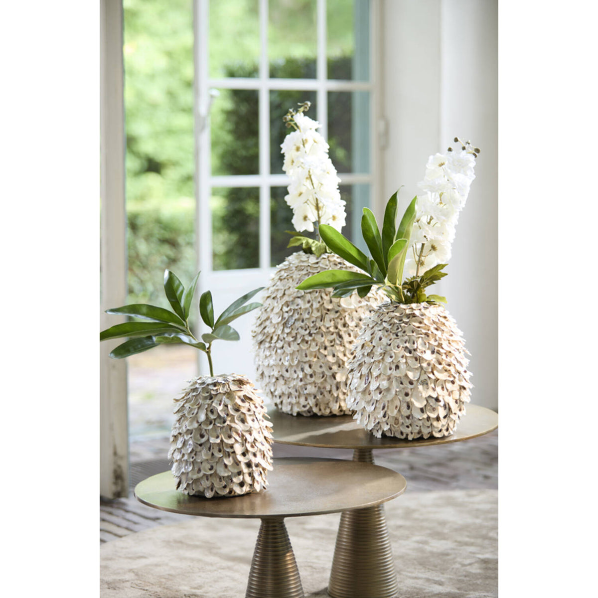 Shell Cream Deco Vase – The Elms Home & Living