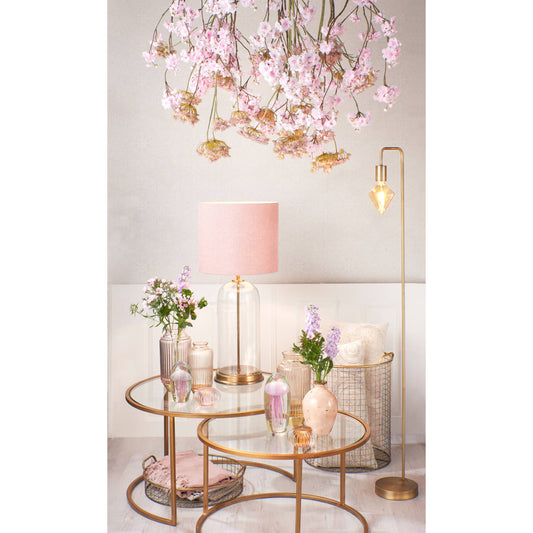 Duarte Coffee Table Set of 2 Gold/Glass