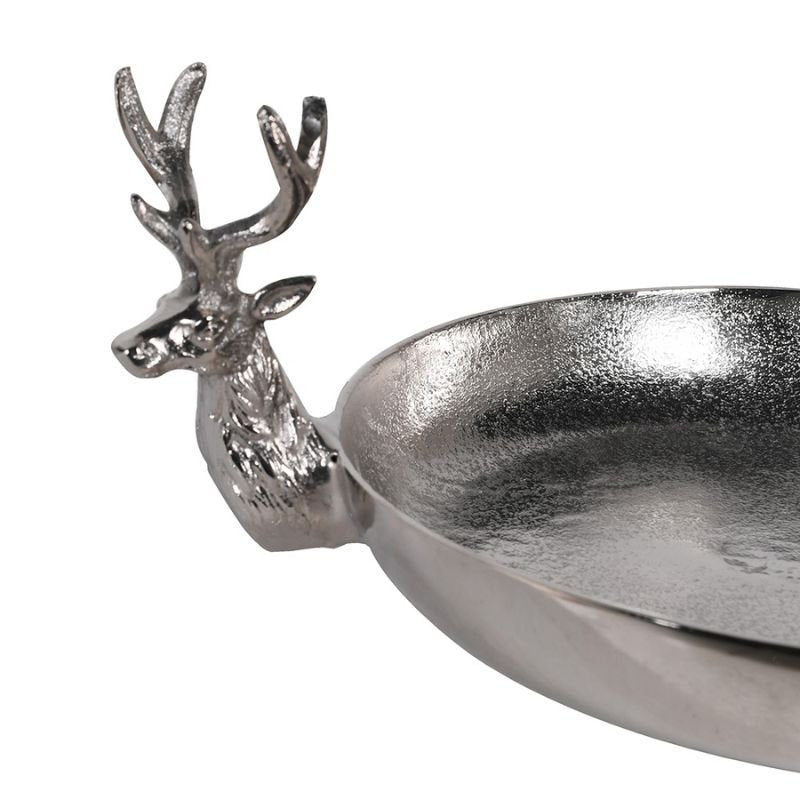 Nickle Reindeer Trays - Set of 2 | Christmas | Christmas Decorative Accessories | The Elms