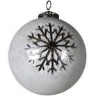 White Snowflake Bauble - 14.5cm | Christmas | Christmas Tree Decorations | The Elms