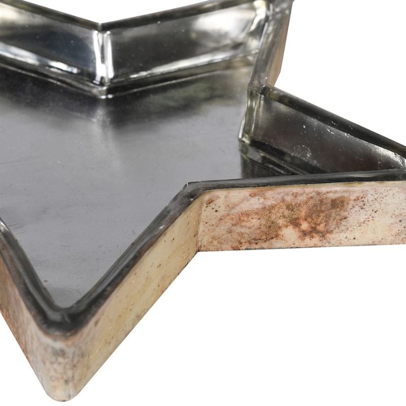 Copper Star Candleholder - 26cm | Christmas | Christmas Hurricanes & Candleholders | The Elms