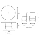Monaco Sand 8 Seat Dining Set with Weave Lazy Susan and 3.0m Parasol | Outdoor Living | Garden Sets | The Elms