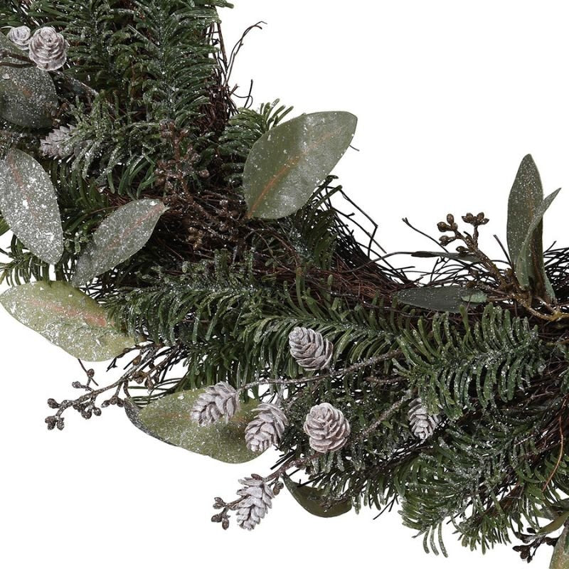 Glitter Pine Wreath - 45cm | Christmas | Christmas Wreaths & Garlands | The Elms