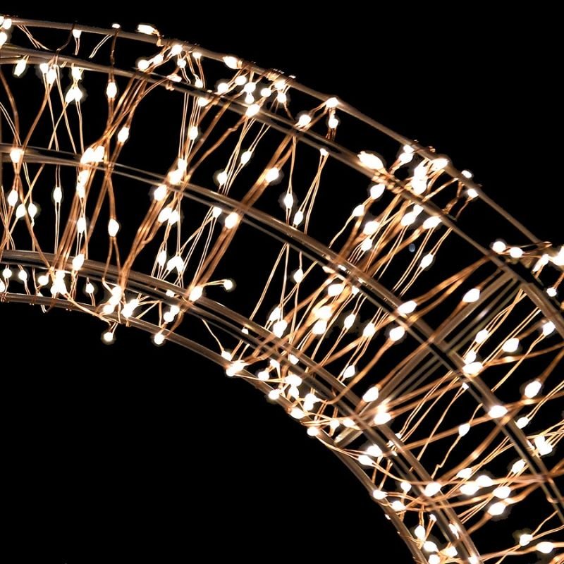 1200 LED Lit Wreath - 56cm | Christmas | Christmas Wreaths & Garlands | The Elms