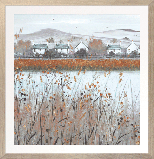 Copper Marshlands Square 2 Wall Art