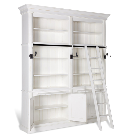 Flamant Balmore Bookcase - 2 Parts with ladder