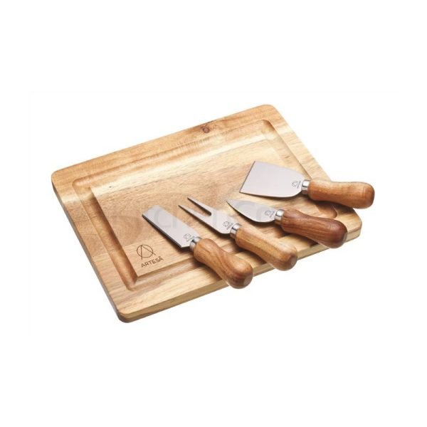 Acacia Wood Cheese Board & Knife Set | Gifts | Gift Sets | The Elms