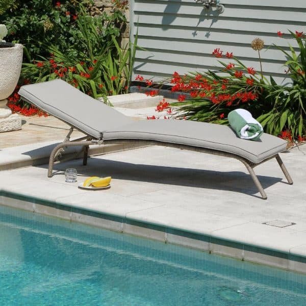 Monaco Sand Sunlounger | Outdoor Living | Garden Sets | The Elms