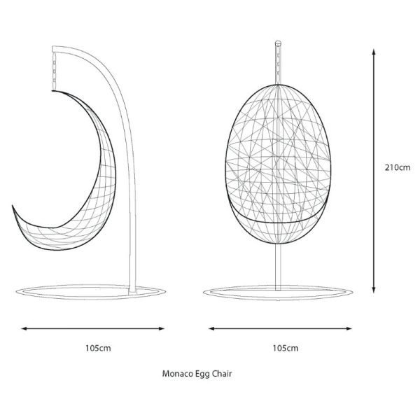 Monaco Sand Egg Chair | Outdoor Living | Egg Chairs | The Elms