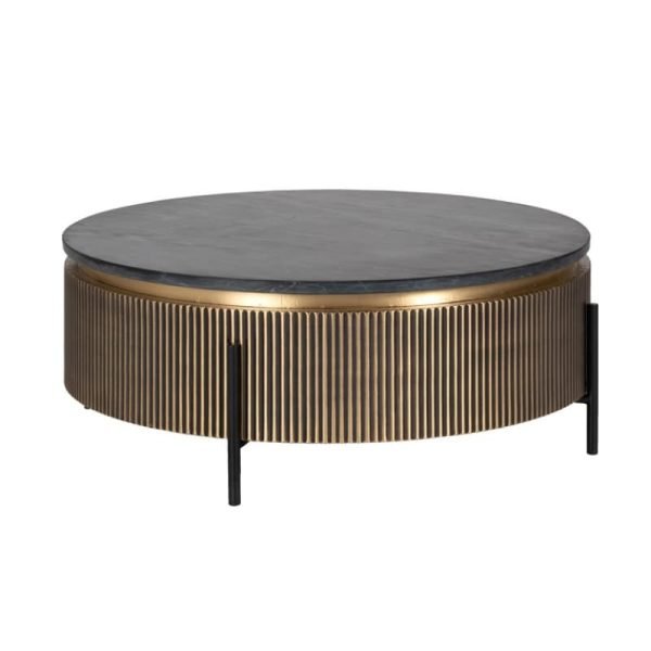 Richmond Interiors Ironville 90Ø Coffee Table | The Elms