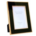 Black Enamel Frame with Rose Gold Edging - 4x6 inch | Art | Picture Frames | The Elms