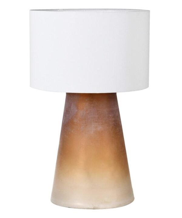 Burgundy Fade Glass Lamp with Shade | Table & Desk Lamps | Table Lamps | The Elms