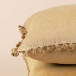 Linen Tassel Cushion - Mustard | Soft Furnishings | Cushions | The Elms