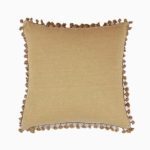 Linen Tassel Cushion - Mustard | Soft Furnishings | Cushions | The Elms