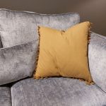 Linen Tassel Cushion - Mustard | Soft Furnishings | Cushions | The Elms