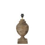 Milazzo Lamp Base - Wood Weather Barn - 20x45 | Lighting & Lamps | Lamp Bases | The Elms