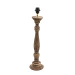 Bellini Lamp Base - Wood Weather Barn - 16x63 | Lighting & Lamps | Lamp Bases | The Elms