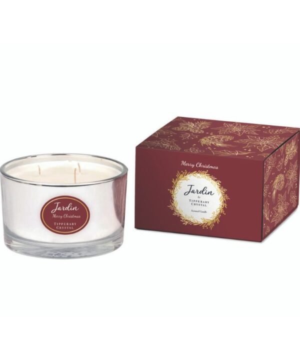 Jardin Collection 3 Wick Candle - Merry Christmas | Christmas | Christmas Candle | The Elms