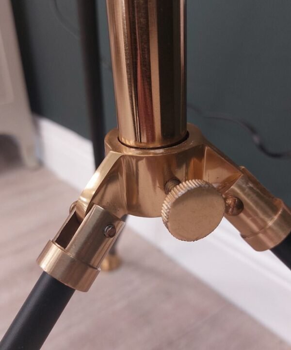 Large Tripod Floor Lamp - Black and Brass | Lamps | Floor Lamps | The Elms