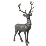 Bronze Effect Standing Stag | Christmas | Christmas Decorative Accessories | The Elms