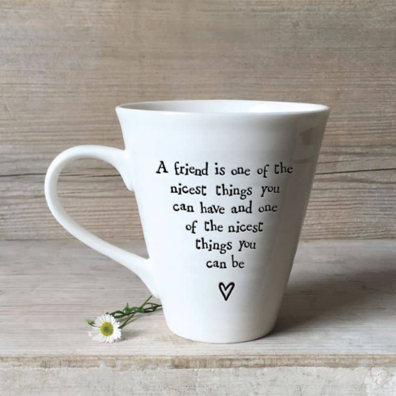 Porcelain Mug - Friend Is The Nicest - 500ml | Serveware | Cups | The Elms