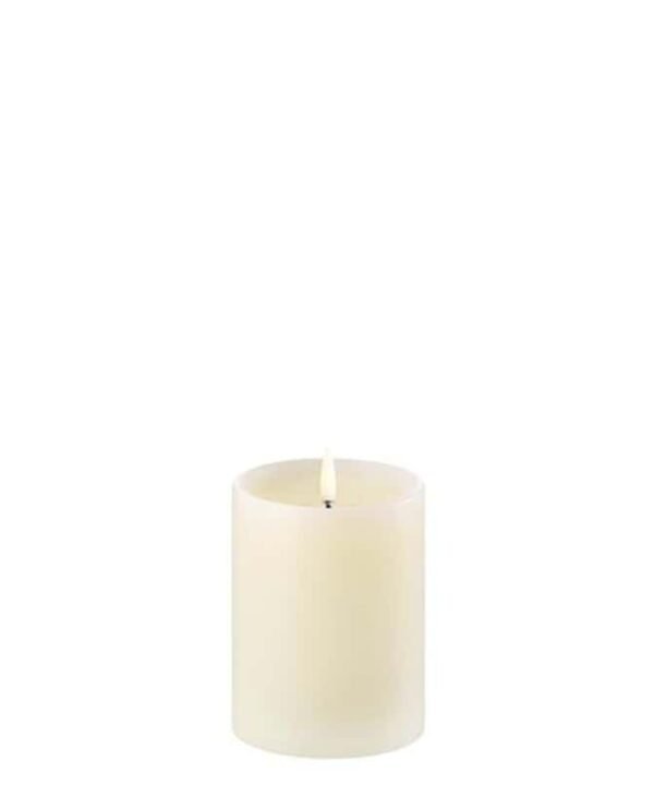 Pillar Candle with Shoulder - Ivory - 7.8cm x 10cm | Fragrances | Candles & Diffusers | The Elms