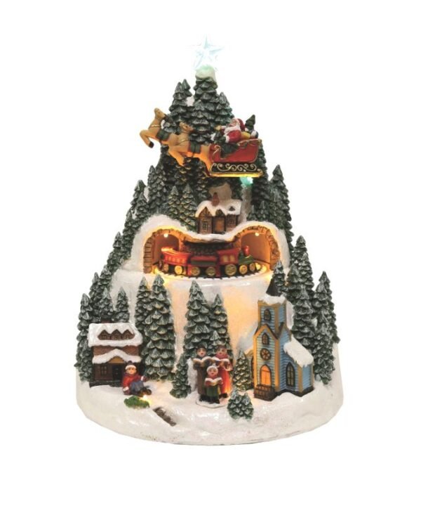 LED Village Scene - Santa | Christmas | Christmas Decorative Accessories | The Elms