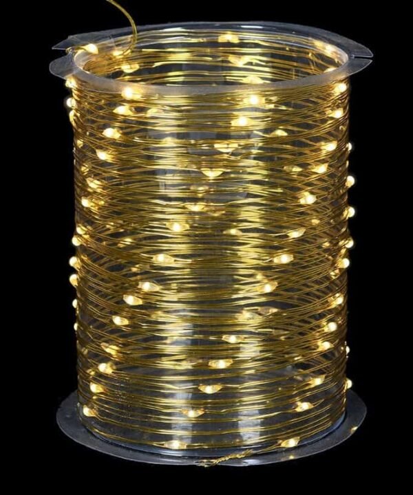 100 Wire Lights - Gold - Battery Operated | Christmas | Christmas Lights | The Elms