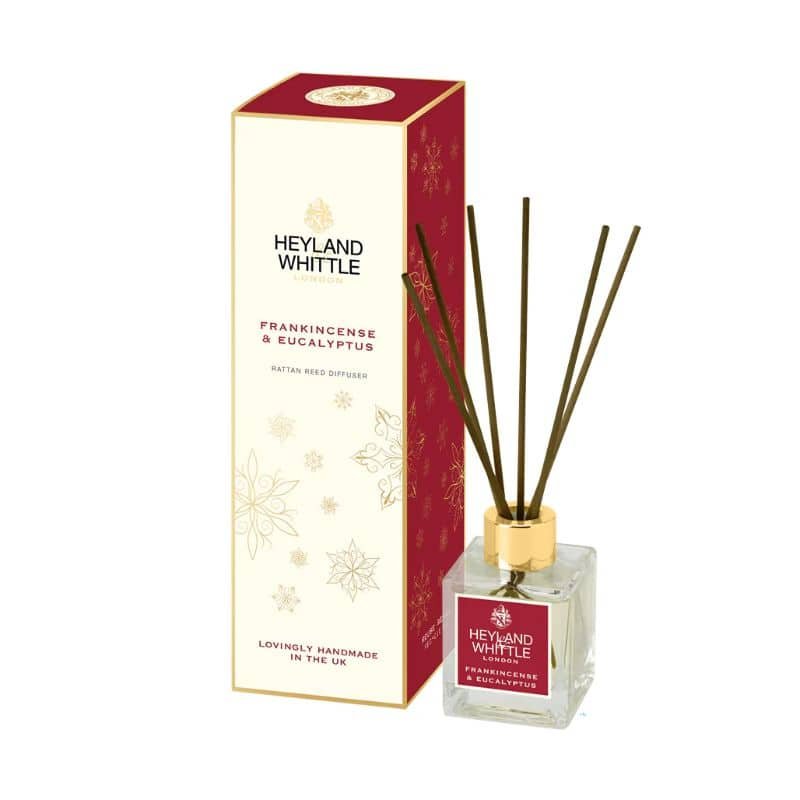 Festive Classic Reed Diffuser - Frankincense & Eucalyptus - 100ml | Fragrances | Candles & Diffusers | The Elms